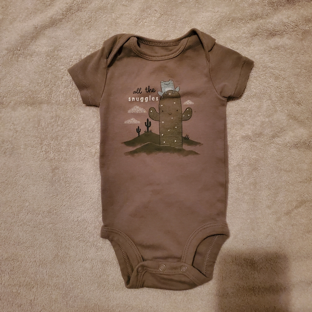 Carter's Brown Cactus Graphic Bodysuit